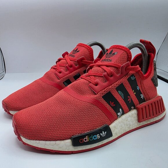 Adidas NMD_R1 J Mini Trefoils Kids Size 6 Red Athletic Shoes Walking Running Sch - Picture 4 of 13